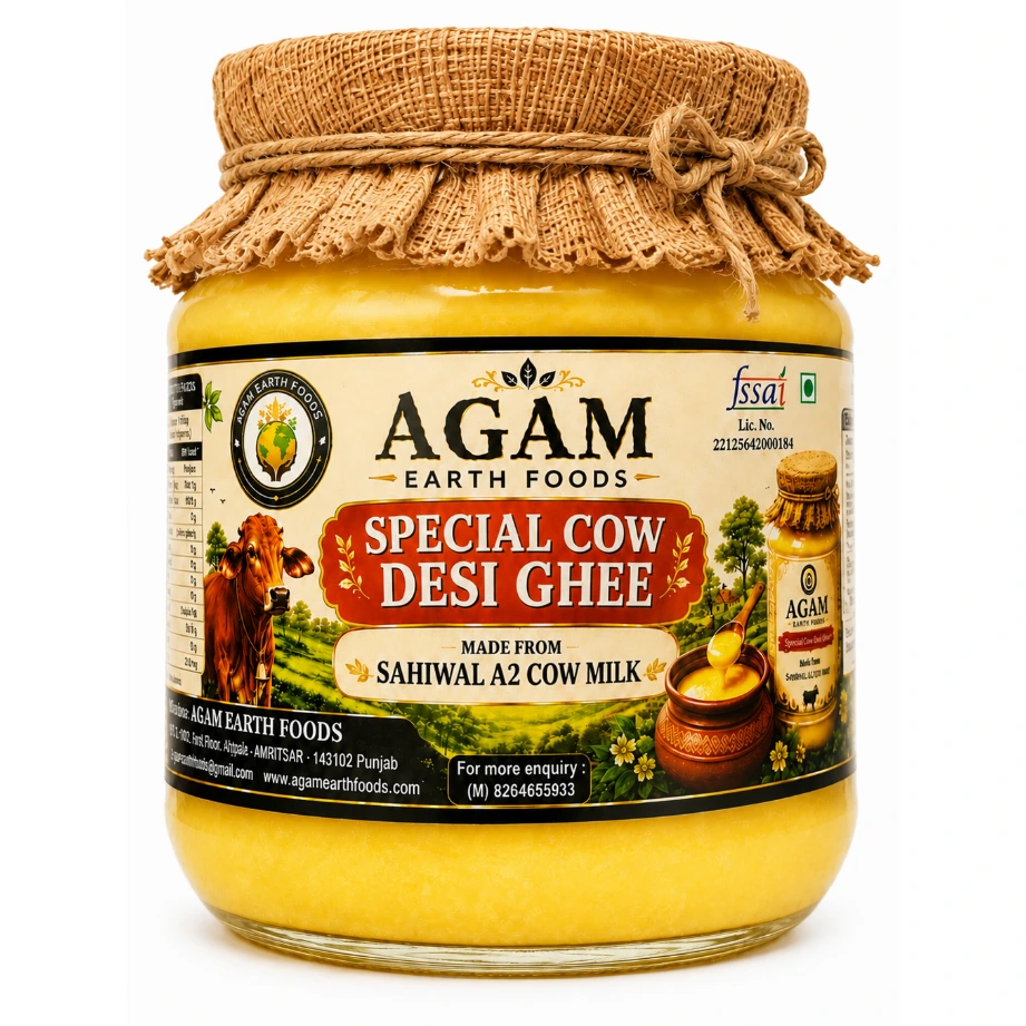 DESI GHEE MADE FROM SAHIWAL A2 COW MILK
